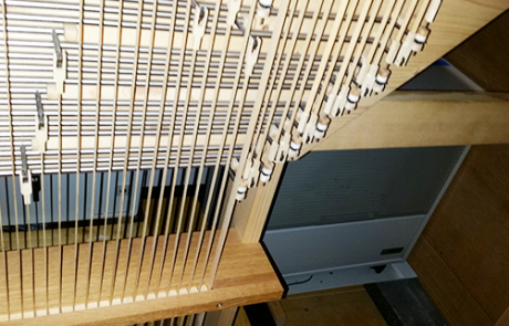Luftbefeuchter in Orgel integriert
